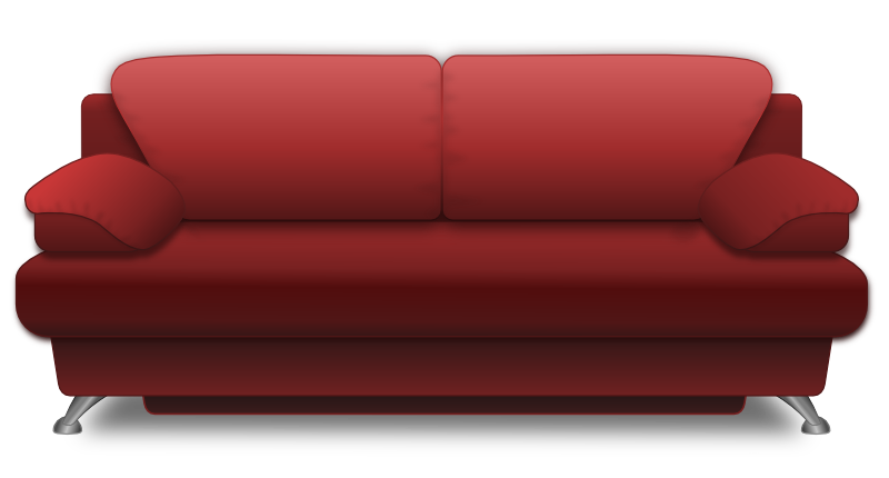 2-seater burgundy sofa design #14482