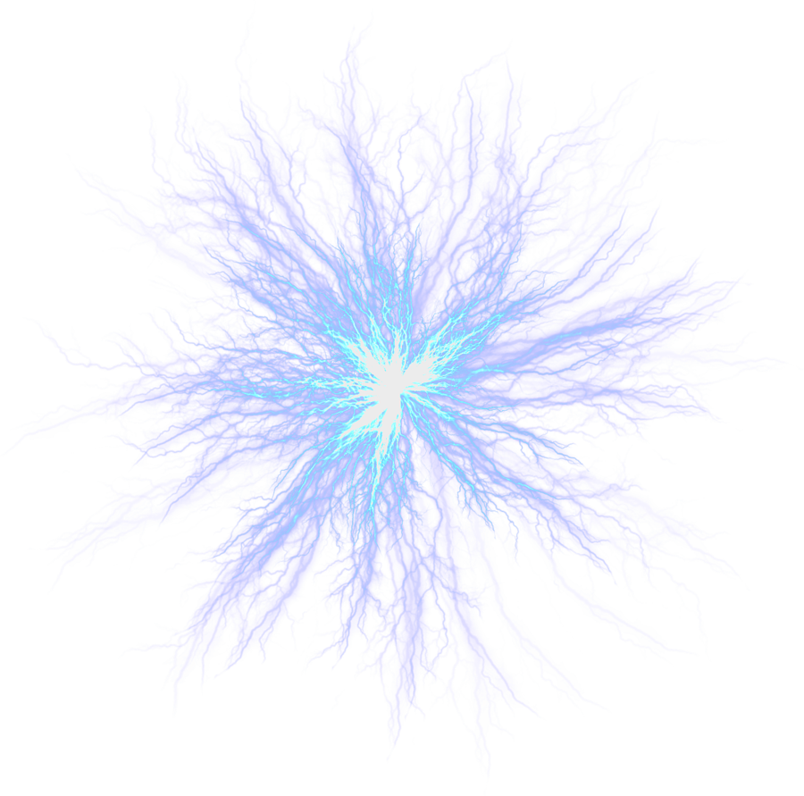 blue lightining sparkle transparent png #41958