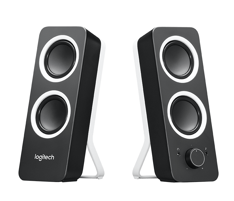 speaker, logitech stereo speakers with bass control #16041