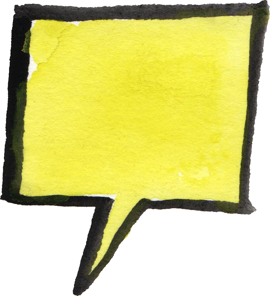 yellow speech bubbles transparent png #30871