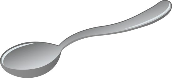 silver table spoon clip art #29449