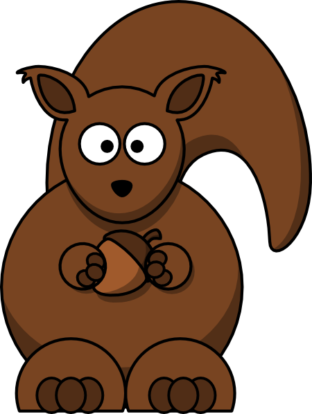 cartoon squirrel clipart #37275