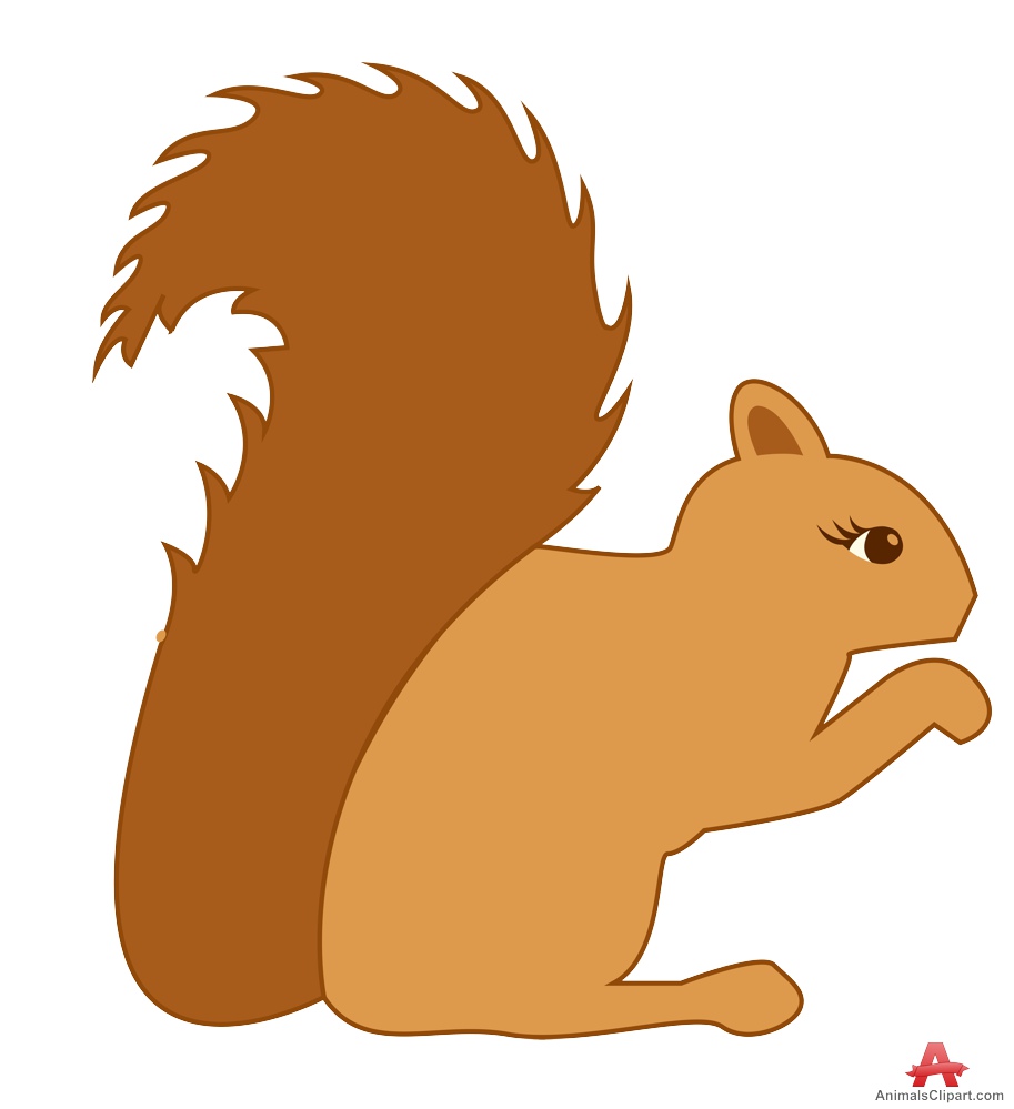 cute brown squirrel clipart design download #37274