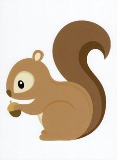 squirrel nursery art decor kids wall #37282