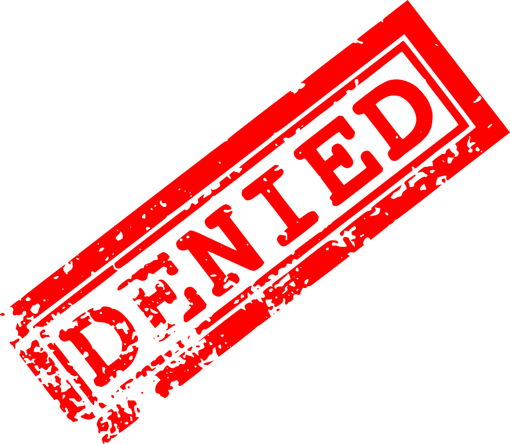 red denied stamp png transparent onlygfxm #28729