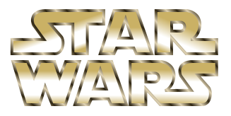 star wars striped golden logo #976