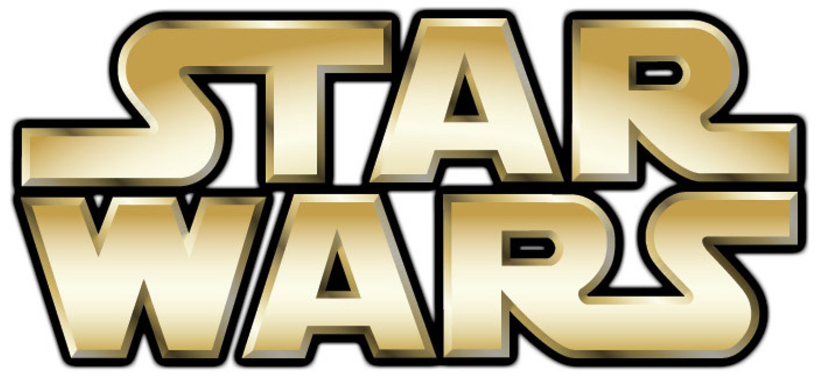 Golden star wars emblem #995