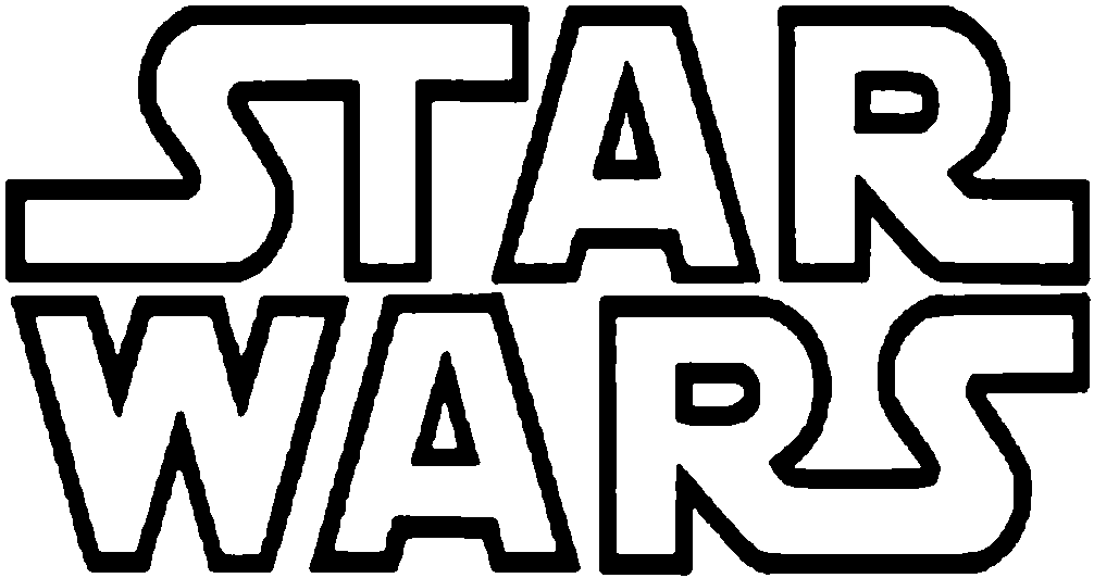 star wars text framed in black image #998