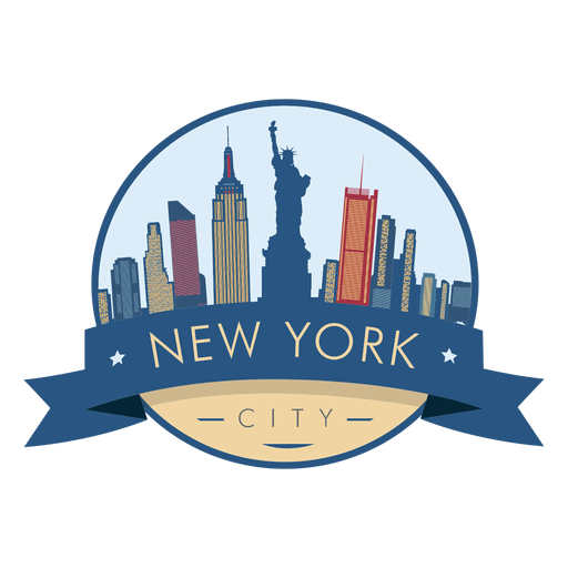 new york skyline badge transparent icon symbol 21334