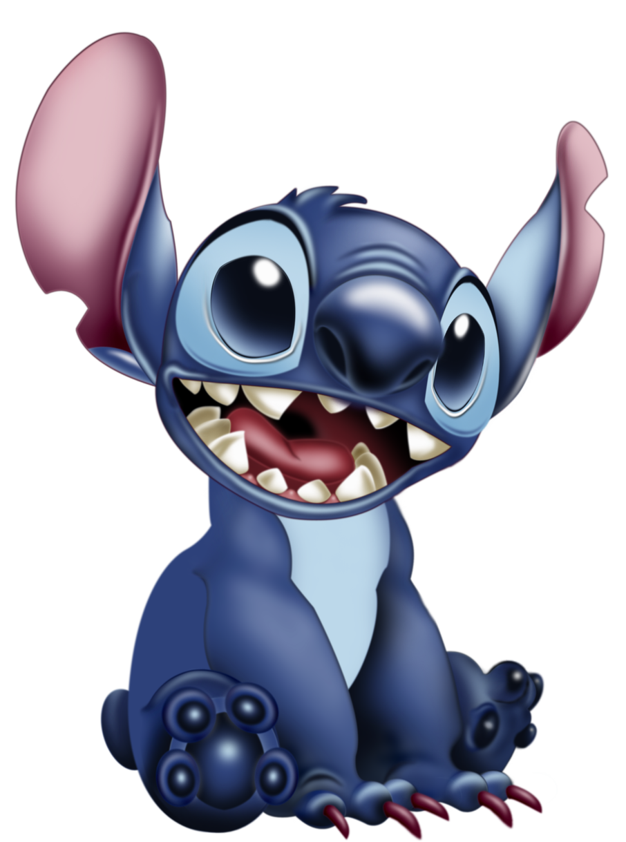 stitch character blue colored png download #42552