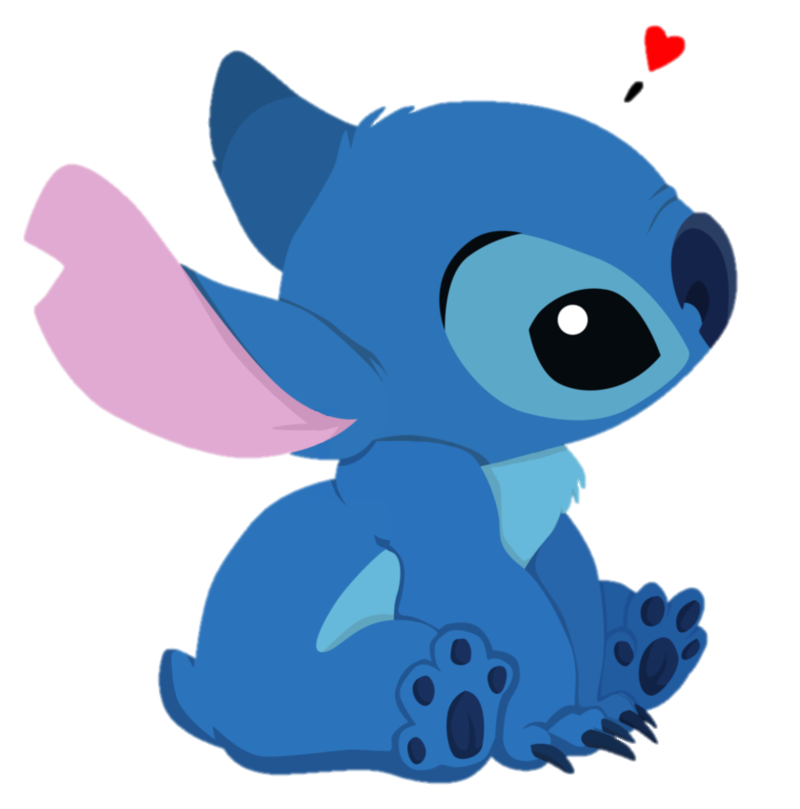 stitch with small red heart png 42542