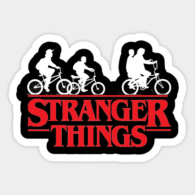 stranger things logo stranger things sticker tee #38793