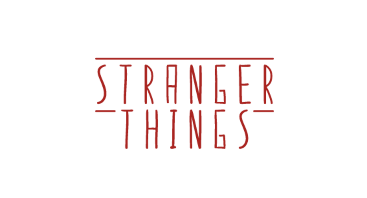 these stranger things inspired typographic logos #38788