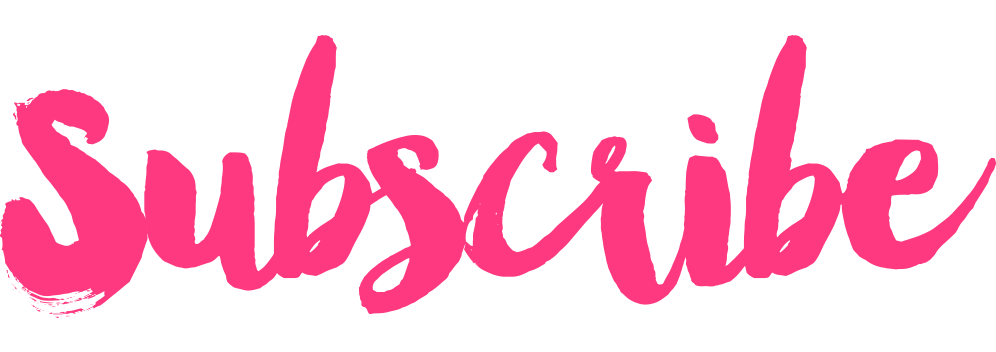 pink subscribe png text logo #27840