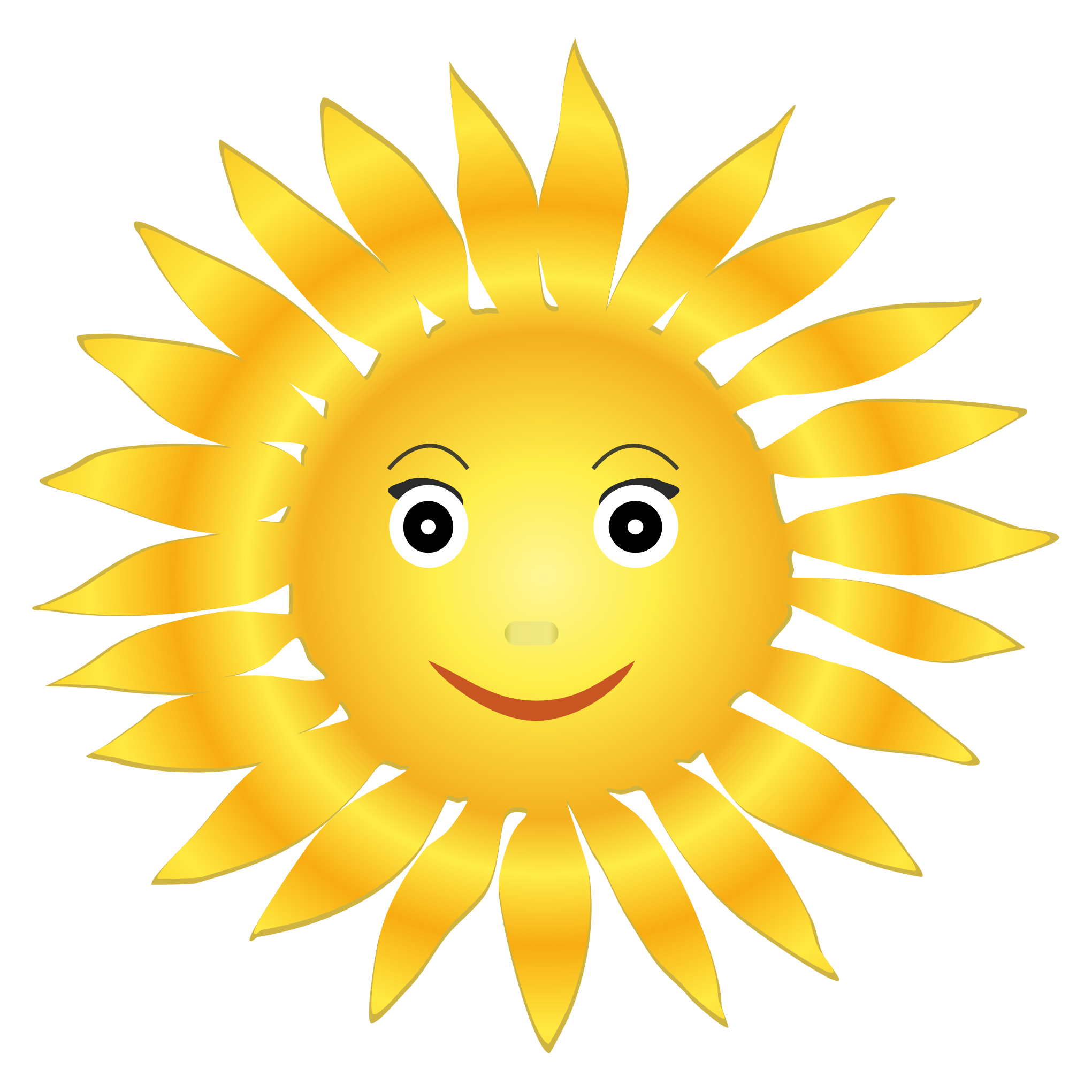 smiling sun picture transparent image #9645