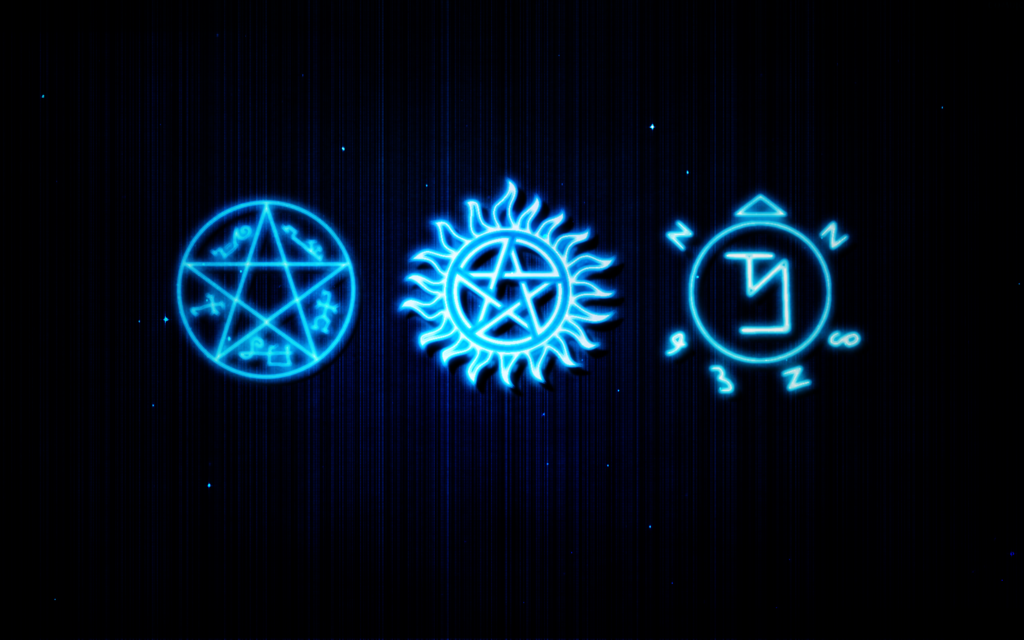 blue symbol supernatural logo wallpaper png #4570