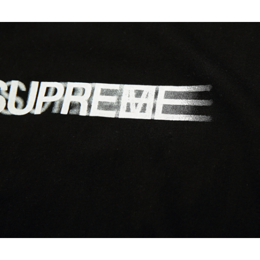supreme shaded logo shirt black #27020