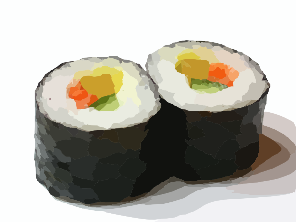 sushi rolls clipart image #25816
