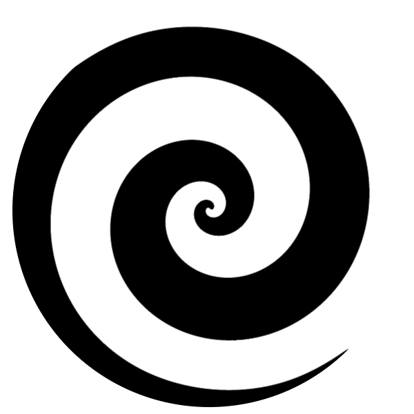 black swirl circle background transparent