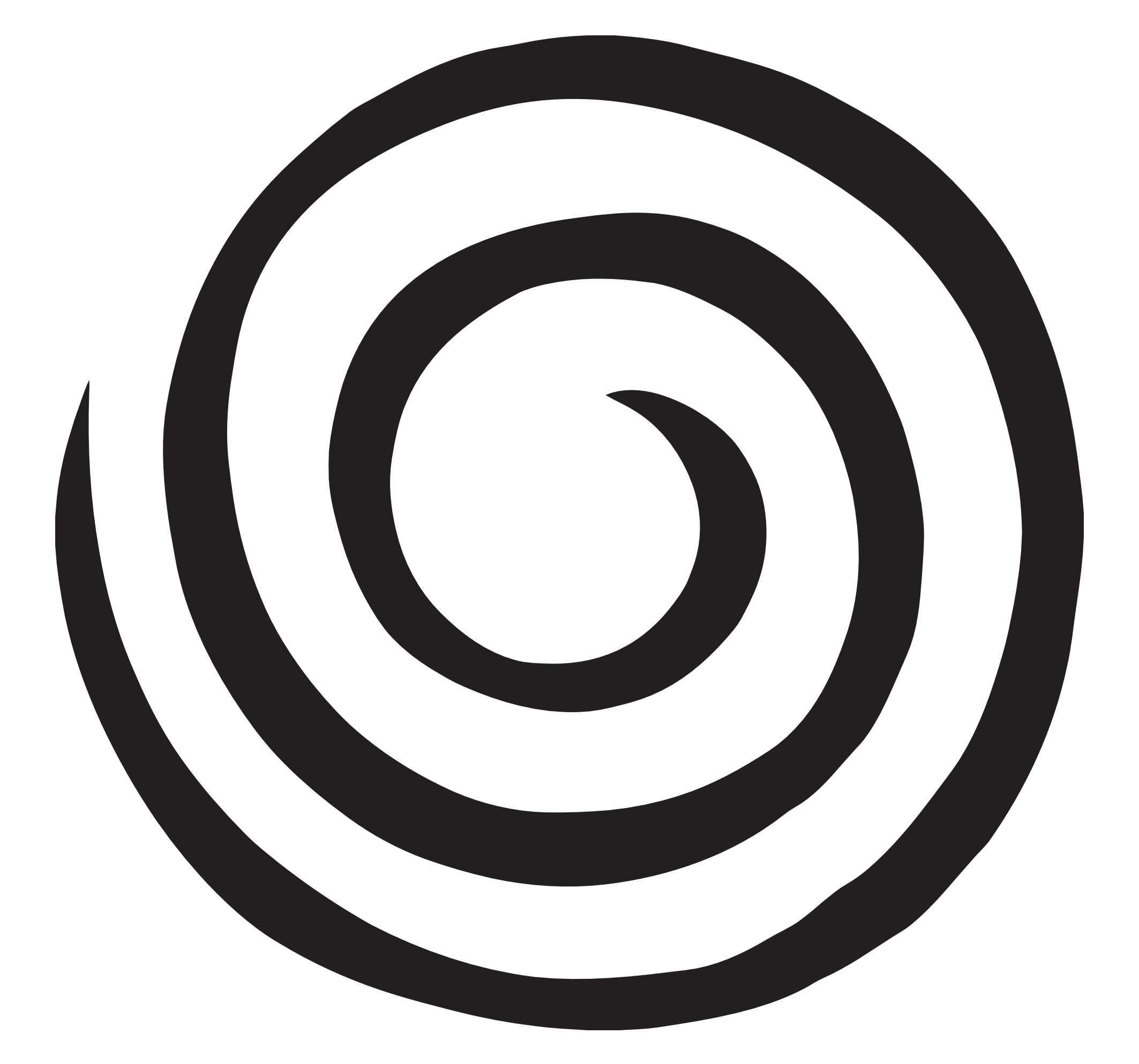 black swirl circle transparent download #42568
