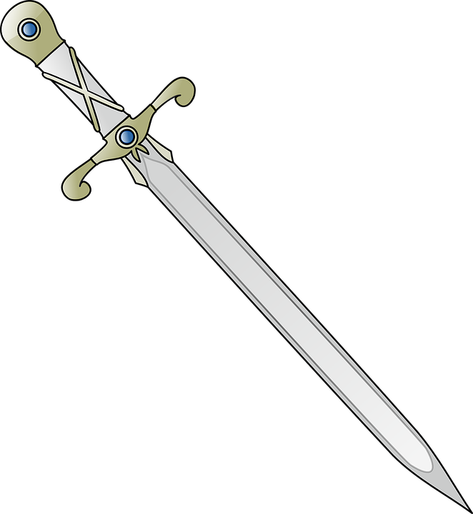 sword blade weapons vector graphic pixabay #14581