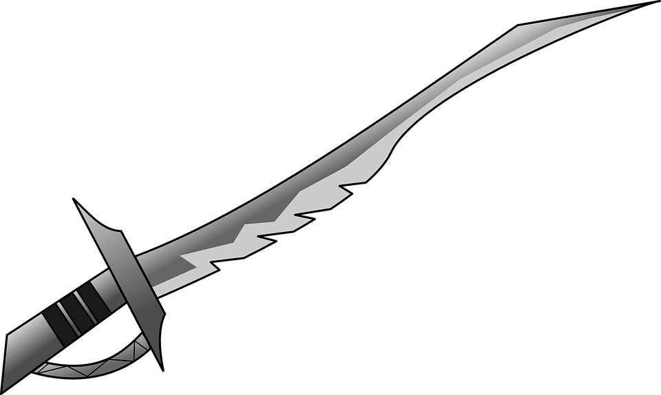 sword weapon blade vector graphic pixabay #14598