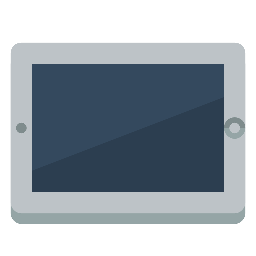 device tablet icon small flat iconset paomedia #16326