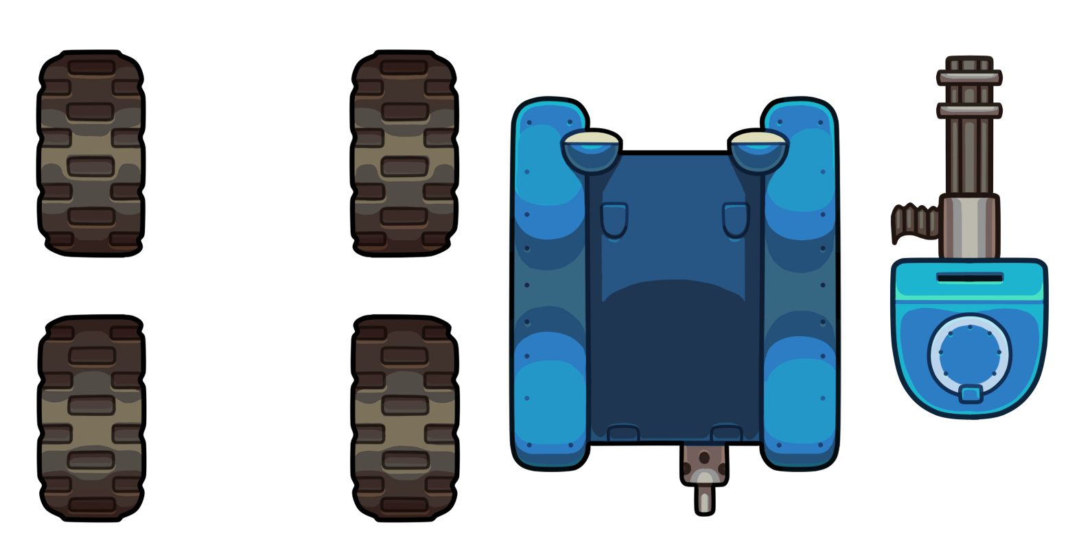 tank, top down vehicle opengameart #29168