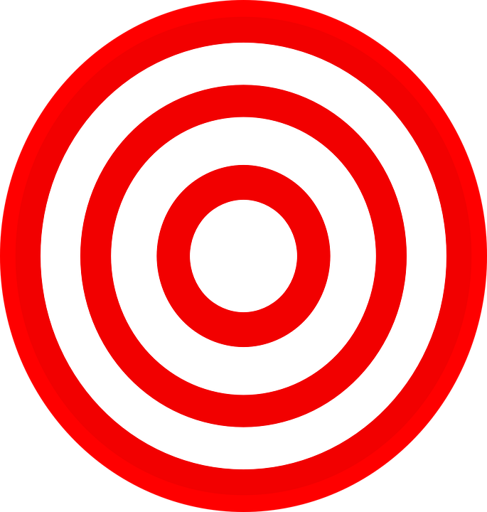vector graphic target aim darts dart board #19567