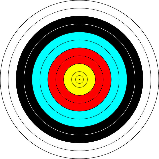 vector graphic target dart arch sports arrow #19596