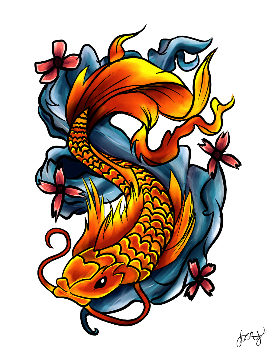 transparent fish tattoos png images #11833