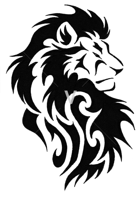 lion head tattoo png image #11779
