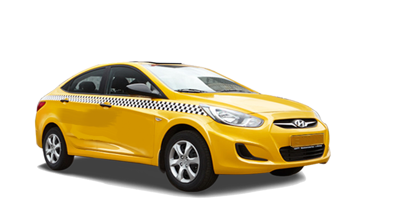 taxi hyundai accent car png #25992