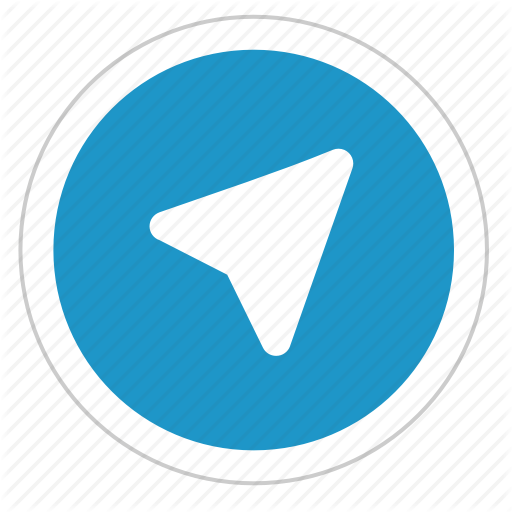 round sign telegram icon #21822