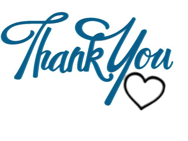 thank you with heart clipart #11903