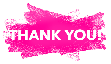 thank you with pink transparent background #11960