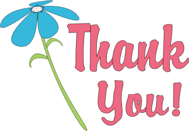 thank you pink with flowers png #12000