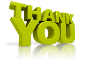 green thank you clipart
