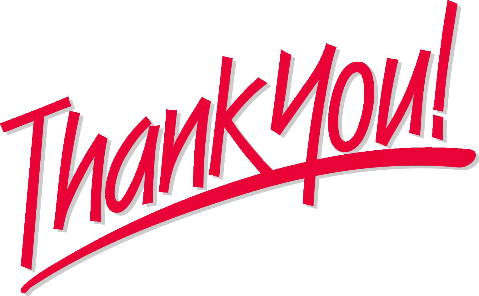 red thank you underline text font style png #11875