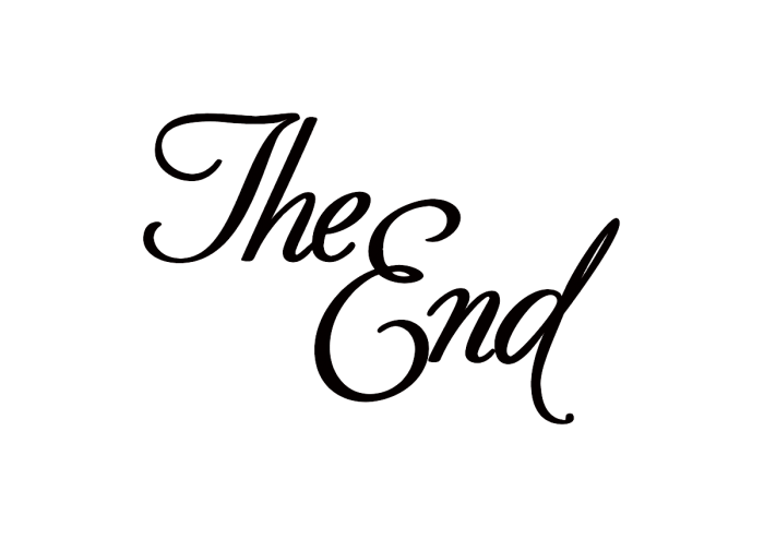 The END Transparent PNG, The End Sign Images - Free Transparent PNG Logos