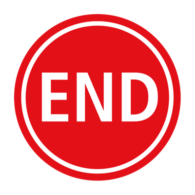 the end red circle png images #36227