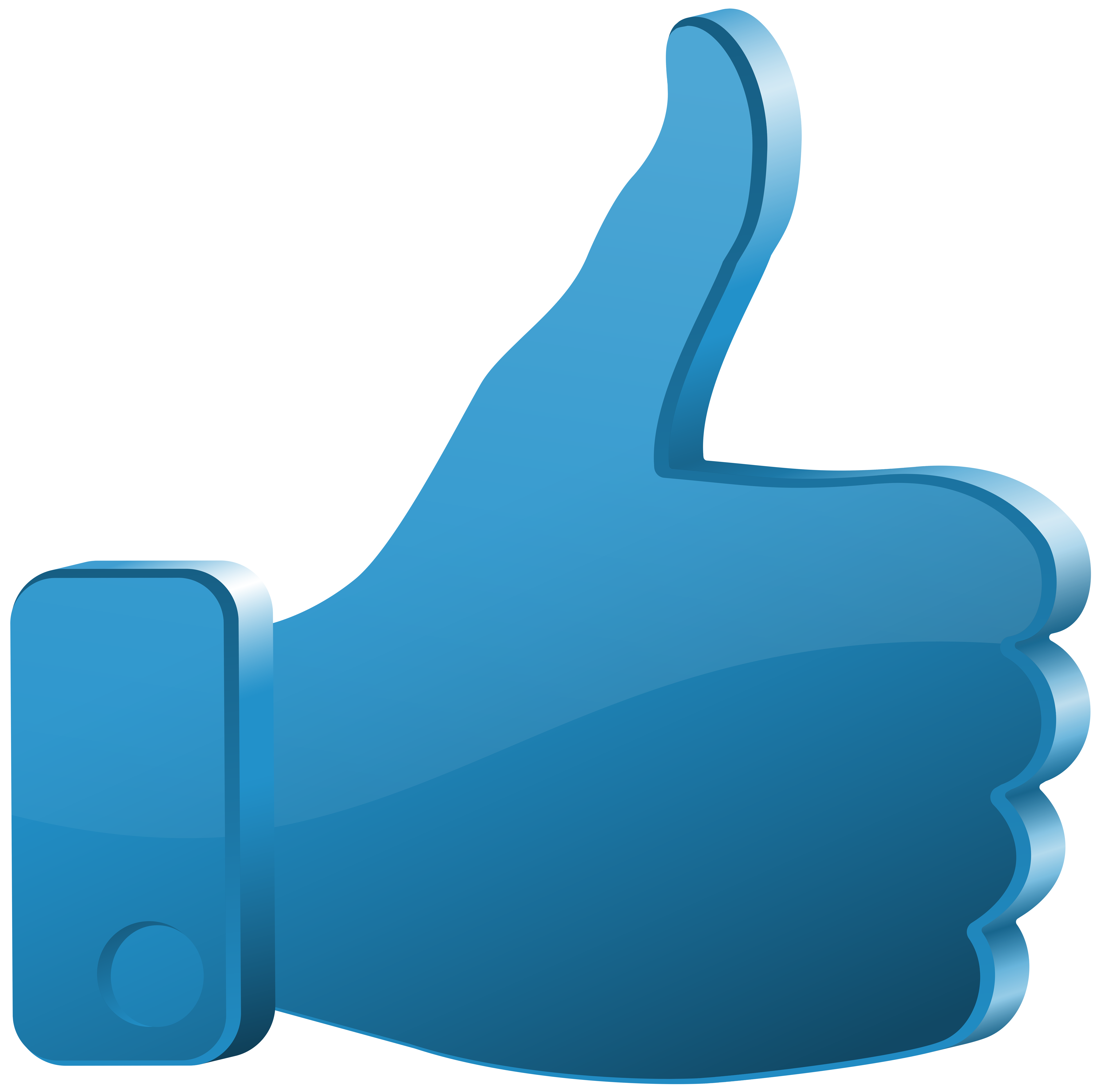 Blue Thumbs Up Clipart Hd #40173