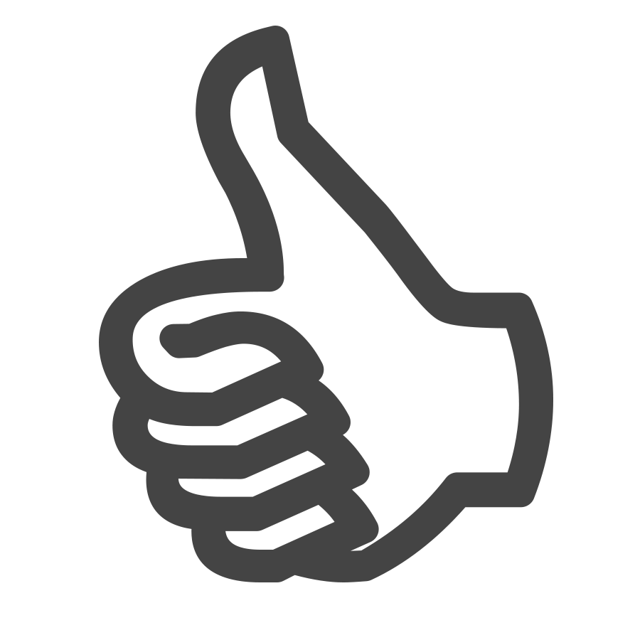image icon thumbs, hands, outline #40347
