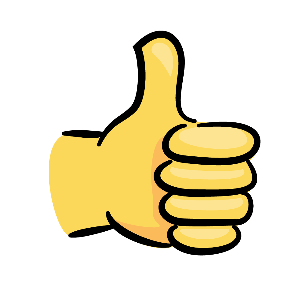 thumbs up animation like cartoon hands #40362