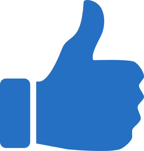 thumbs up blue vector icon thumb png #40361