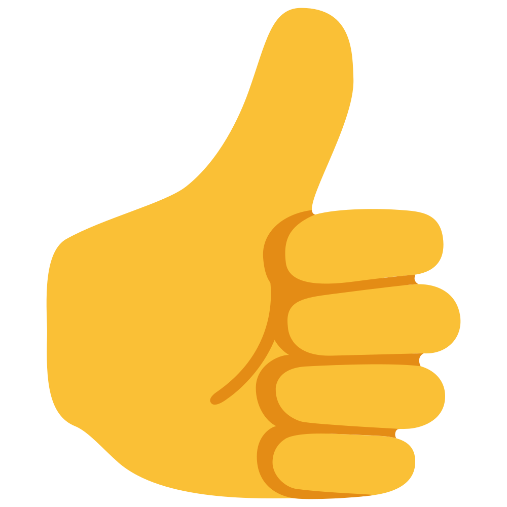 Thumbs Up Emoji Transparent Image #40174