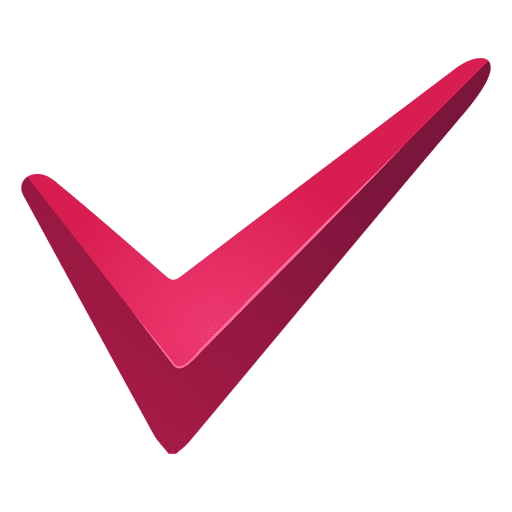 red tick check mark transparent png svg vector