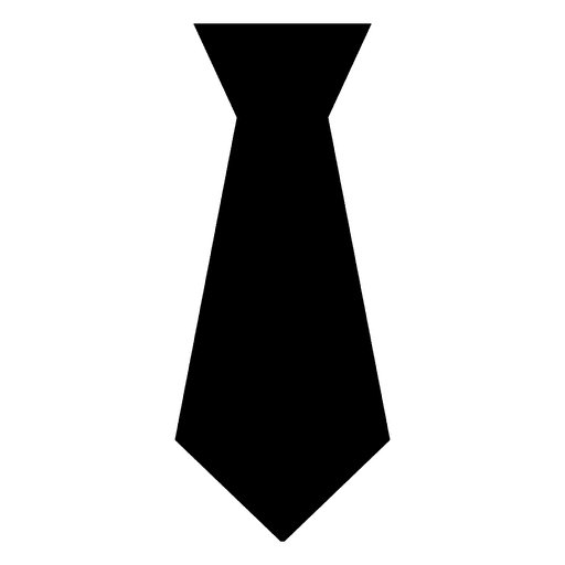 silhouette tie clothing transparent png svg vector #23657