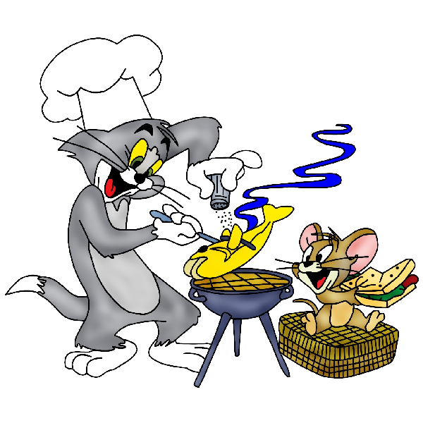 cartoon characters tom and jerry clipart #12360