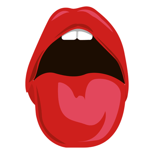 tongue came out expression transparent png svg vector #36423
